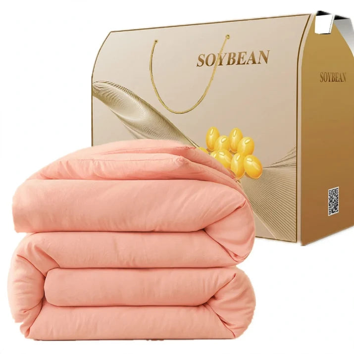 Winter Duvet Soy Fiber Filling Washed Cotton Breathable & Washable