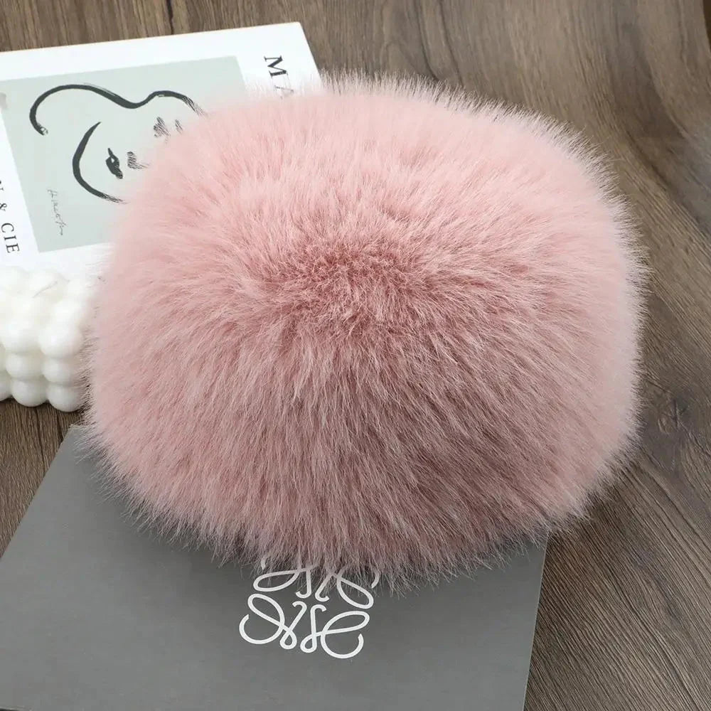 Winter Hat Faux Fur Fleece Lined Windproof Ear Flaps