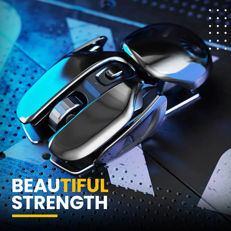 Wireless Mouse Rechargeable Metal Body Quiet Clicks Adjustable DPI