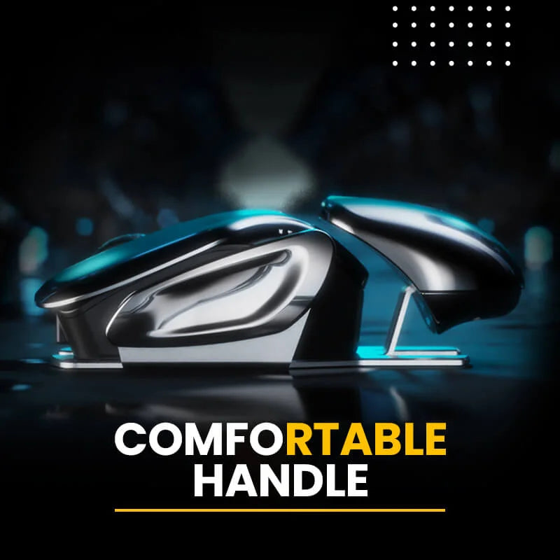 Wireless Mouse Rechargeable Metal Body Quiet Clicks Adjustable DPI