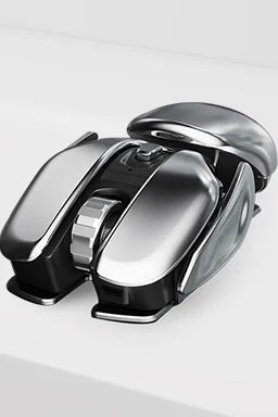 Wireless Mouse Rechargeable Metal Body Quiet Clicks Adjustable DPI